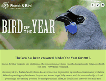 Tablet Screenshot of birdoftheyear.org.nz